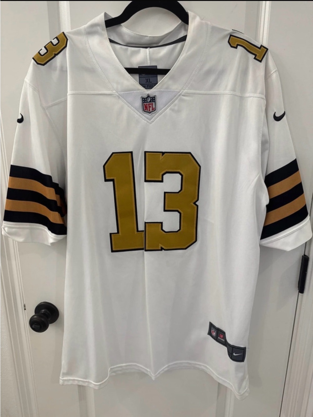 NFL Men’s White & Gold Number 13 Jersey